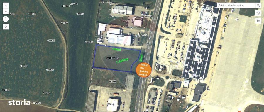 Teren 7,868mp, Aeroportul Oradea / DN E71/viitorul sens giratoriu - 4