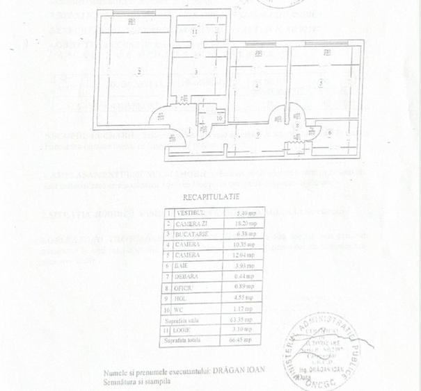 Proprietar - Vand Apartament 3 camere - 3
