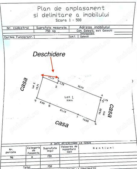 Teren intravilan deosebit 750 mp in Gole?ti, la doar cateva minute de Foc?ani - 1