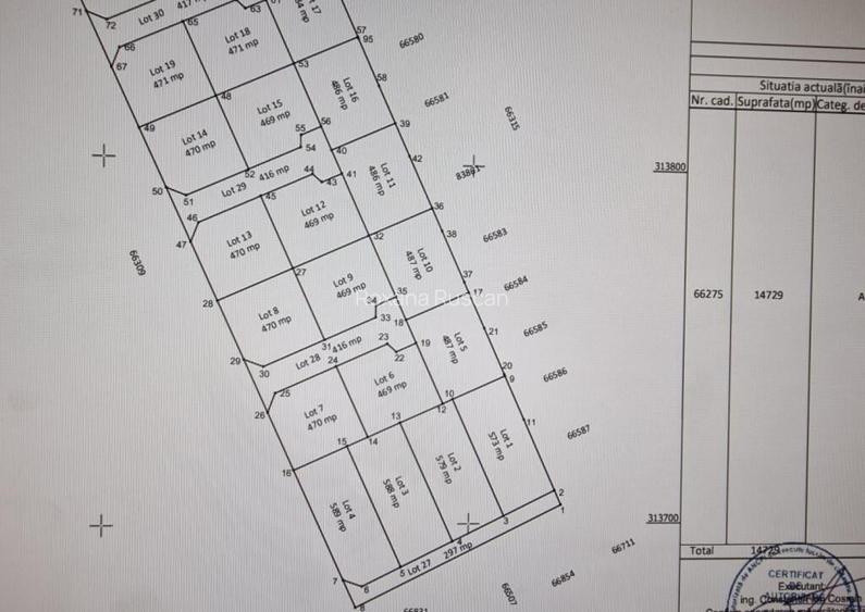 Spre vanzare teren intravilan, 579 mp UG16