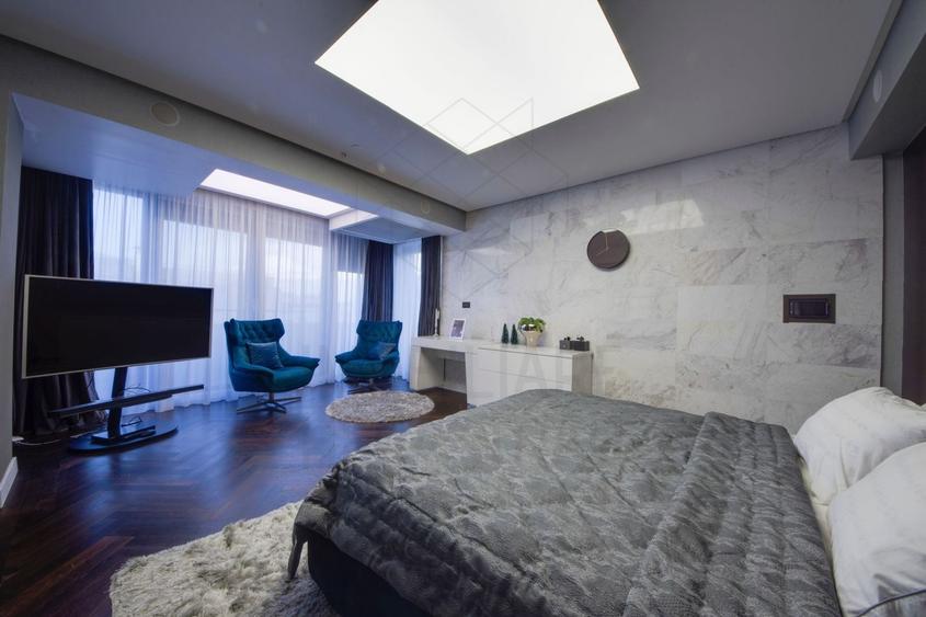 Penthouse cu 4 camere decomandat, mobilat în Herăstrău