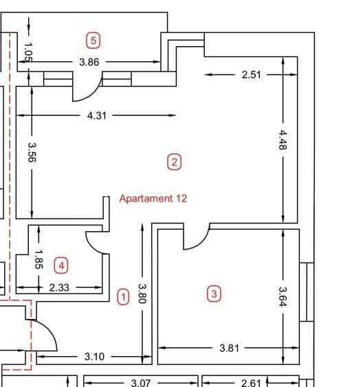 Apartament cu 2 camere semidecomandat în Albert