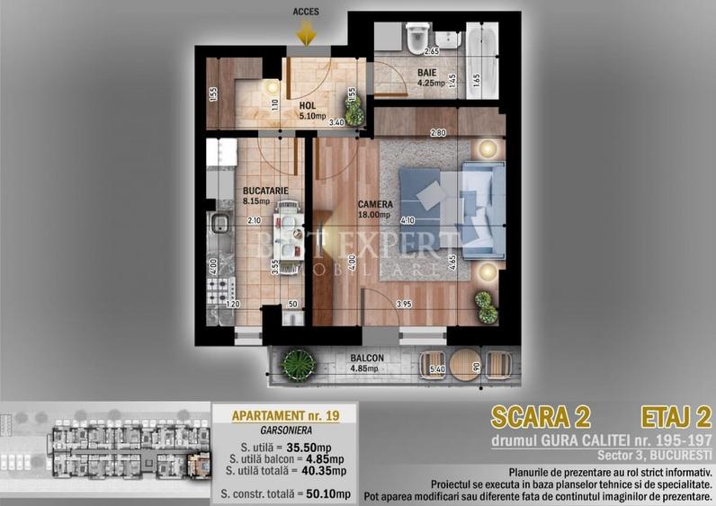 Garsoniera Direct Dezvoltator -Ideal Investitie - 1