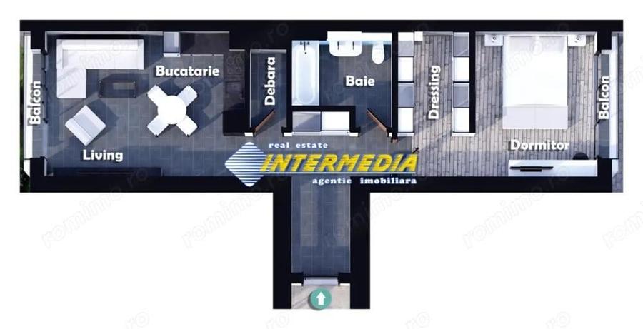 Apartament 2 camere de vanzare BLOC NOU finisat la cheie Centru ultracentral - 2