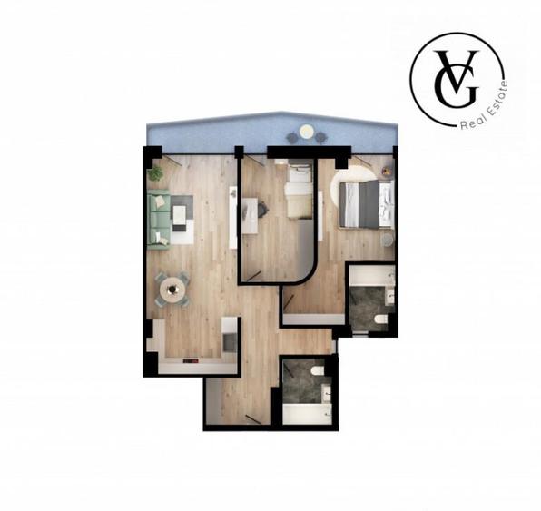 Apartament 3 camere - LakeSide Home -RATE LA DEZVOLTATOR - 3