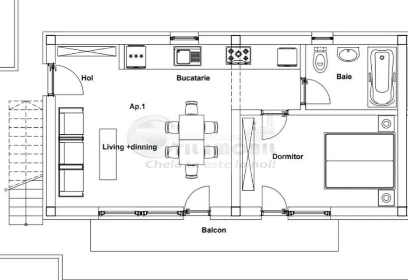 Apartament 2 camere, Valea Lupului-Rediu, 51mp, 0% comision - 8