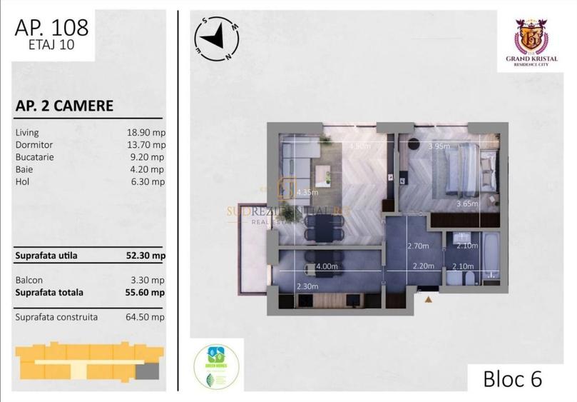Apartament gata de mutare! 2 camere, finisaje premium, Bd Metalurgiei - 8