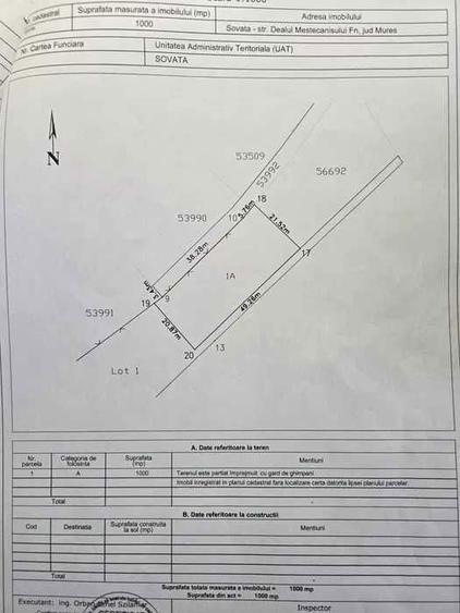 Vand teren cu utilitati pt constructie rezidentiala in Sovata - 4