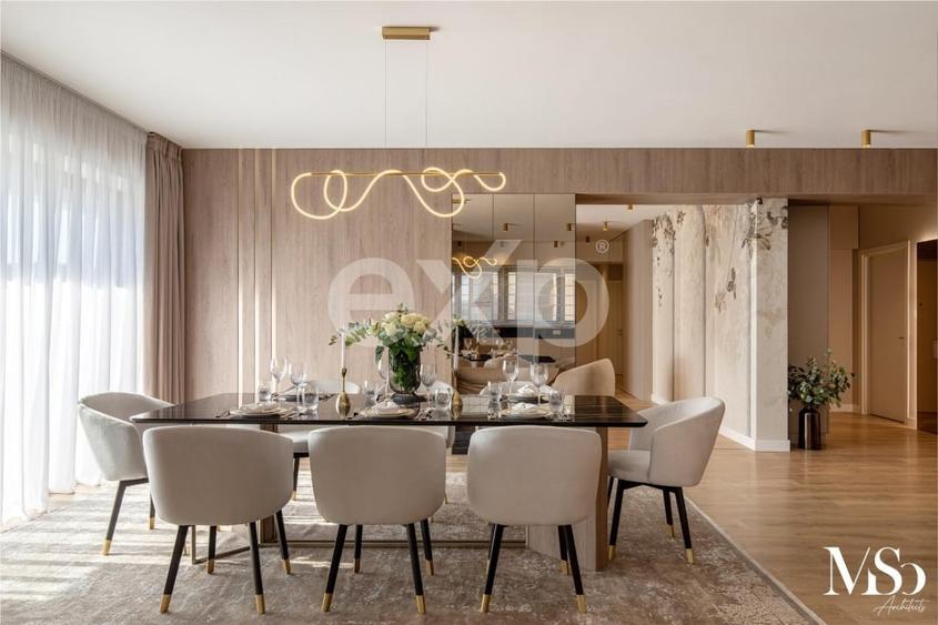 Ap superb de inchiriat Herastrau- 5 camere- mobilat si utilat- 2 locuri de parca - 1