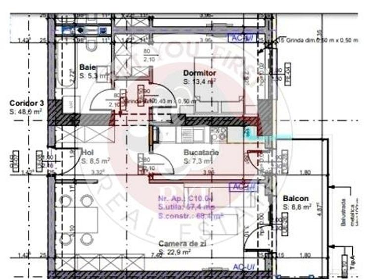 Nicolae Teclu | Apartament 2 camere | Decomandat | 67mp | B12946 - 1