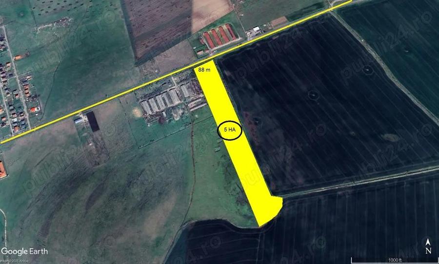 teren neproductiv - 5 ha Horia, com. Vladimirescu - 1