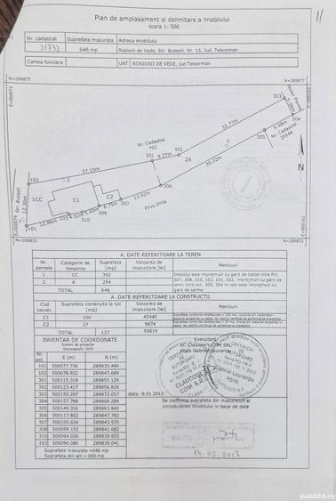 Casa cu teren Ro?iori de Vede central - 1