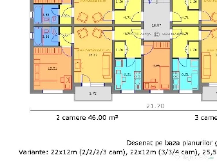 Vand apartament cu 2 camere central - 3