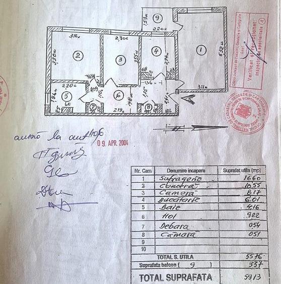 Apartament cu 3 camere, decomandate in Micro 16 - 6