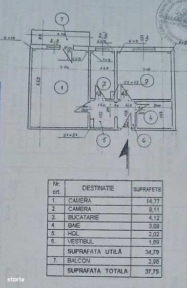 Apartament cu 2 camere decomandat, mobilat în Brâncoveanu
