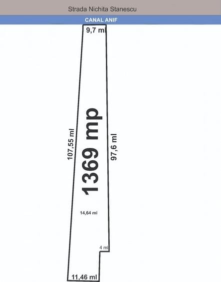 Otopeni - Odai strada Nichita Stanescu teren 1369 mp - 2