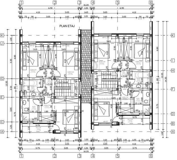Duplex individual - 5 camere - manardabil - teren 375 mp - 12