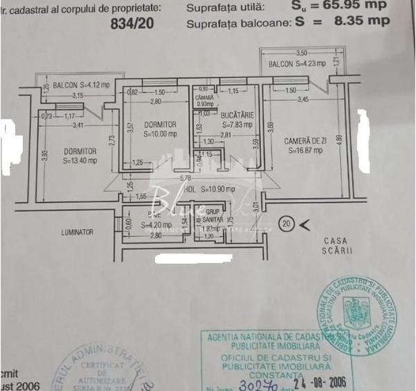 Dacia /Bdul Tomis - Apartament 3 cam ,2 bai , 2 balcoane - 14