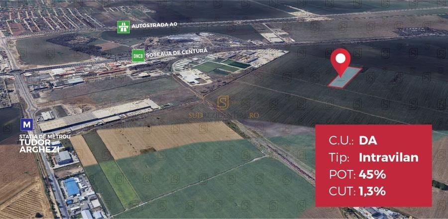 Teren generos 3990 mp, oportunitate ridicata, acces metrou Berceni -S4 - 2