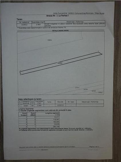 Teren  de 29 arii de vanzare pe strada Vladeasa, Targu Mures - 3