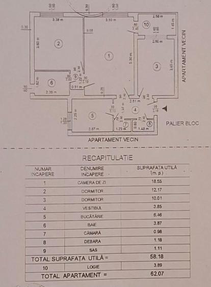 Particular, vânzare ap. 3 camere, et. 2/4 zona Piața Miniș, 1968, exclus agenții - 1