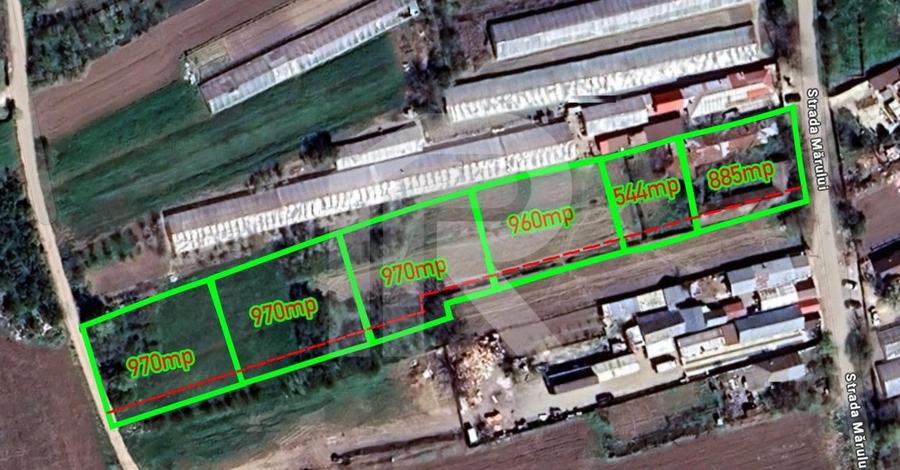 Comana, Falastoaca - terenuri intravilane de vanzare 970mp, COMISION 0 - 1