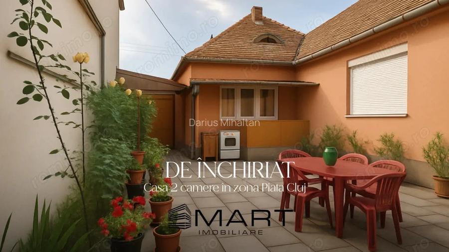 Casa cu 2 camere la curte in zona Pia?a Cluj