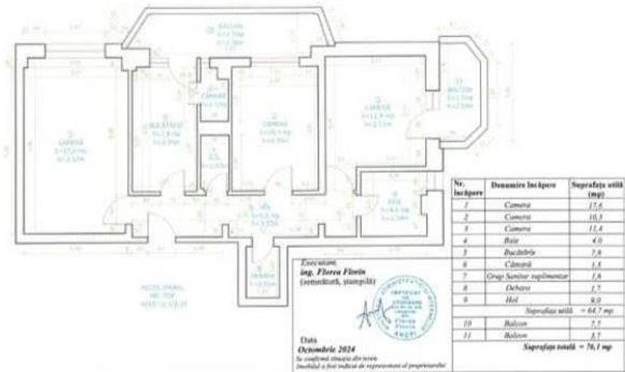 Apartament 3 camere decomandat Grivitei - 10