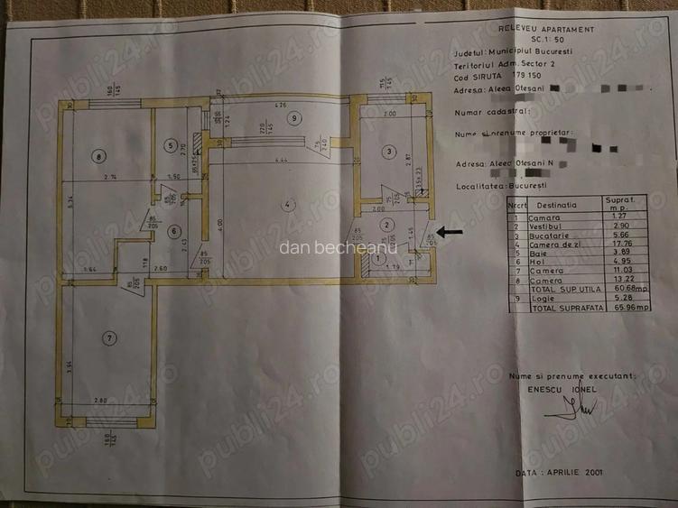 Proprietar vand apartament 3 camere, 6 10, Aleea Otesani, sector 2, Bucuresti Proprietar vand apartament 3 camere, 6 10, Aleea Otesani, sector 2, Bucuresti