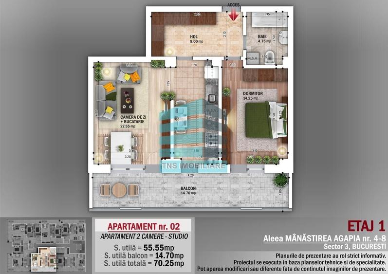 Apartament 2 Camere, Titan-Nicolae Grigorescu,Metrou - 6