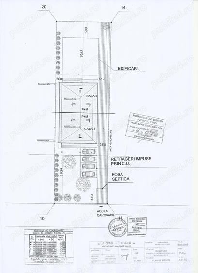 Branesti, Islaz, pret pentru toata proprietatea, doua vile tip duplex alaturate, P+1 - 4