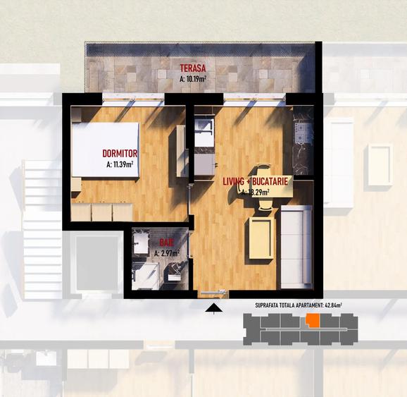 Dobroesti, apartamente tip studio, 2 si 3 camere, finisaje moderne - 6