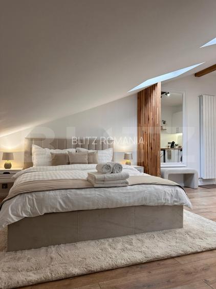 Garsoniera open-space, 40 mp, parcare, zona centrala