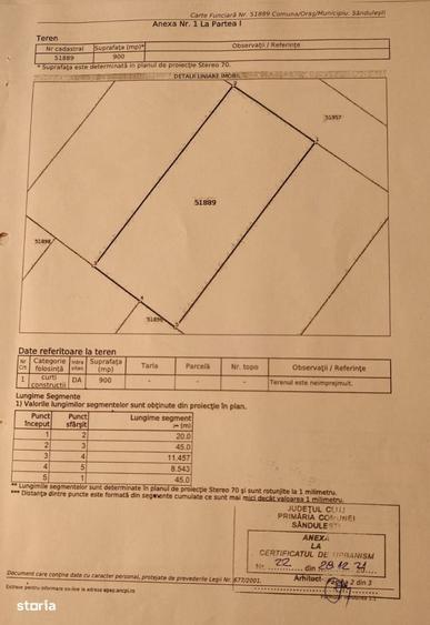 Teren de 900mp cartier nou Copaceni - 1