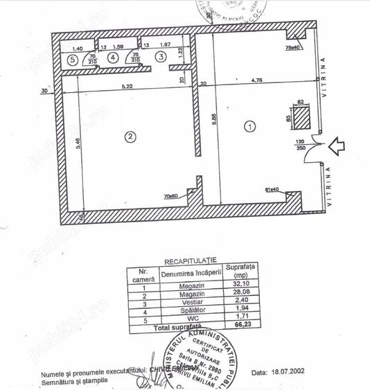 Proprietar, inchiriez spatiu comercial Calea Mosilor 288 - 4