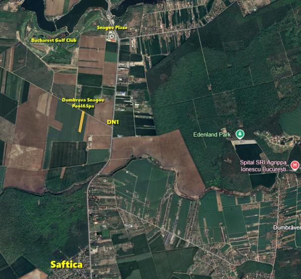 Lot de casa lângă DN1, Tâncăbești Snagov, intrarea Bucharest Golf Club - 1