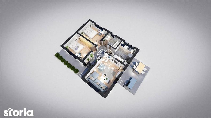 Casa cu 3 camere, 400mp, de vanzare in Miroslava-Ciurbesti. Comision 0 - 6