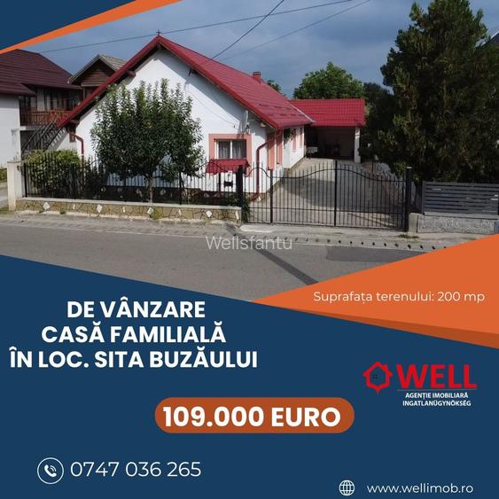 Casă familială de vânzare în loc. Sita Buzăului