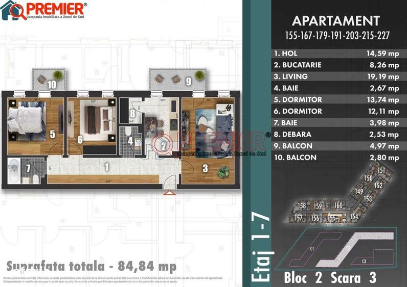 Apartament 3 camere decomandat | Z Park Residence - 7