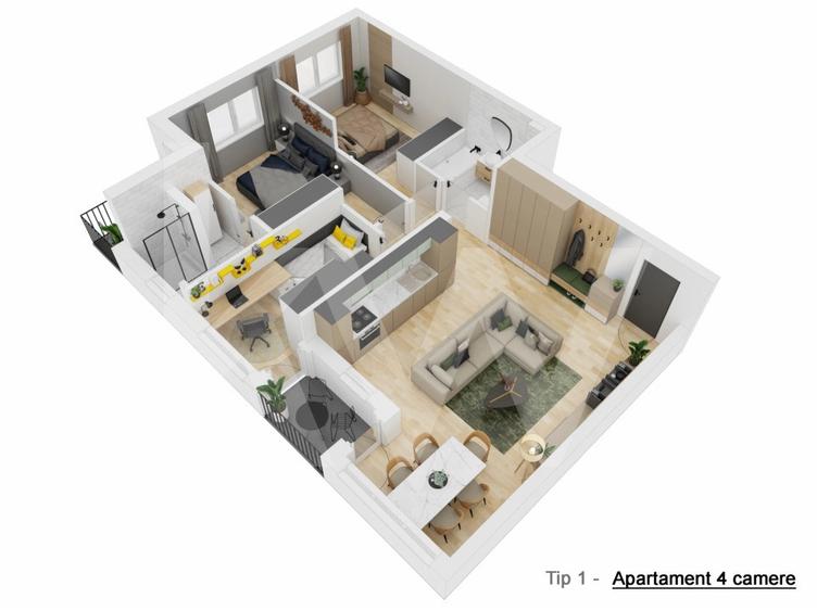 Apartament cu 4 camere decomandat în Șelimbăr — fotografia 3