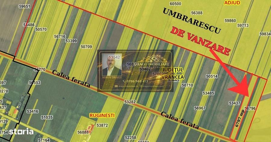 Teren agricol Ruginesti/La granita cu Umbrarescu - 1