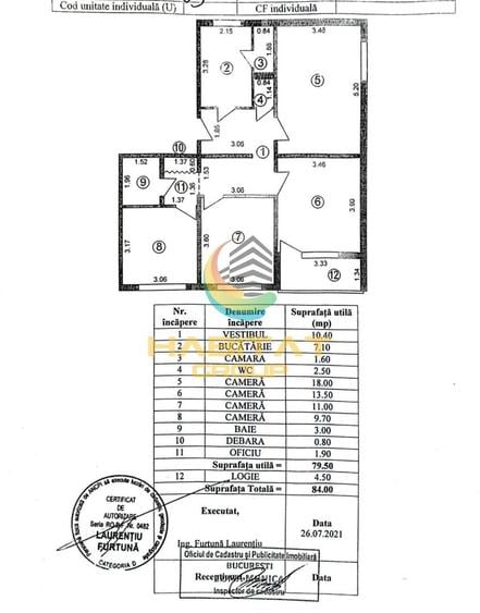 Apartament cu 4 camere decomandat | Brâncoveanu | Etaj 1 | 124.000E | - 10