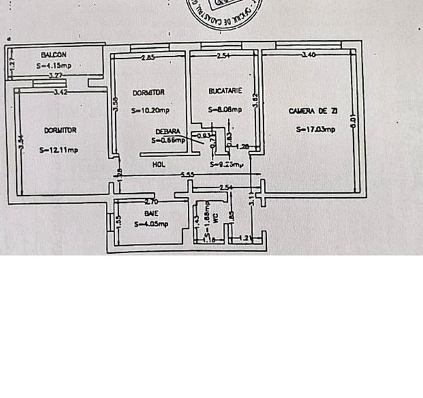 Apartament 3 camere decomandate zona Inel 2 - 9