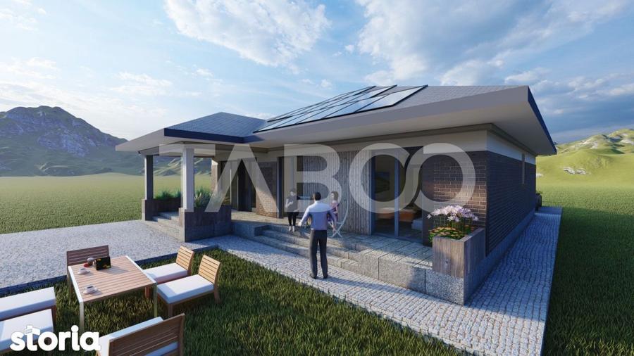Casa individuala de vanzare cu 3 camere Sura Mica Sibiu 500 mp teren - 2
