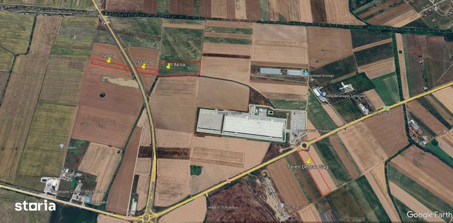 Vand teren intravilan agricol Sag - 1