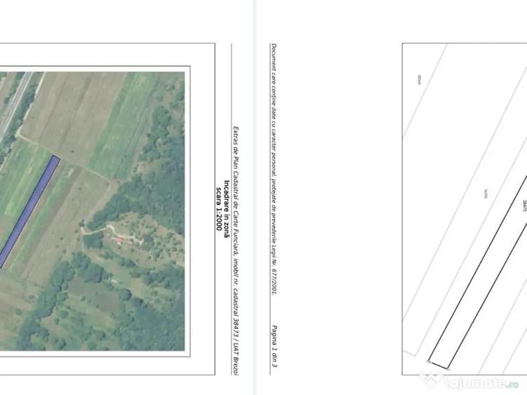 Oportunitate investi?ie teren intravilan 1592 mp Brezoi(Proieni)aproape de lac - 3