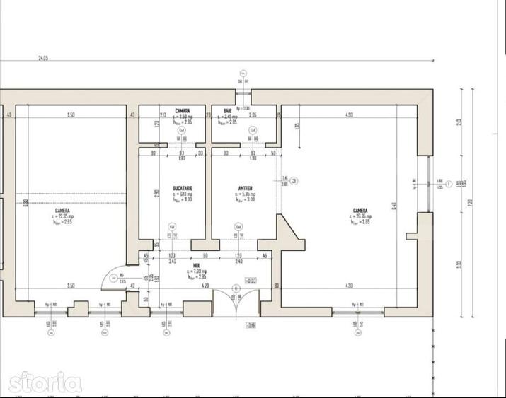 Casa renovabila central, aproape de Magheru, curte comuna, teren - 6
