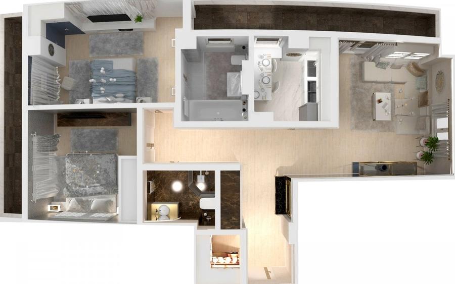 APARTAMENT CU 3 CAMERE  DECOMANDAT 88 MP, finalizat si intabulat, LIDL-POITIERS - 17