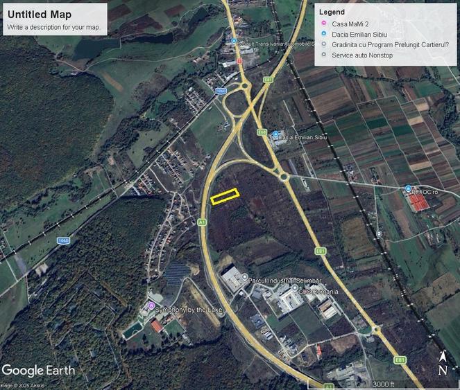 Teren Construcții extravilan de 3000 mp, în Șelimbăr