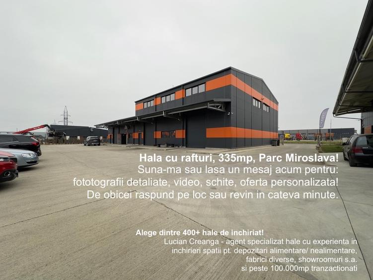 Hala cu rafturi, 335mp, Parc Miroslava - 1